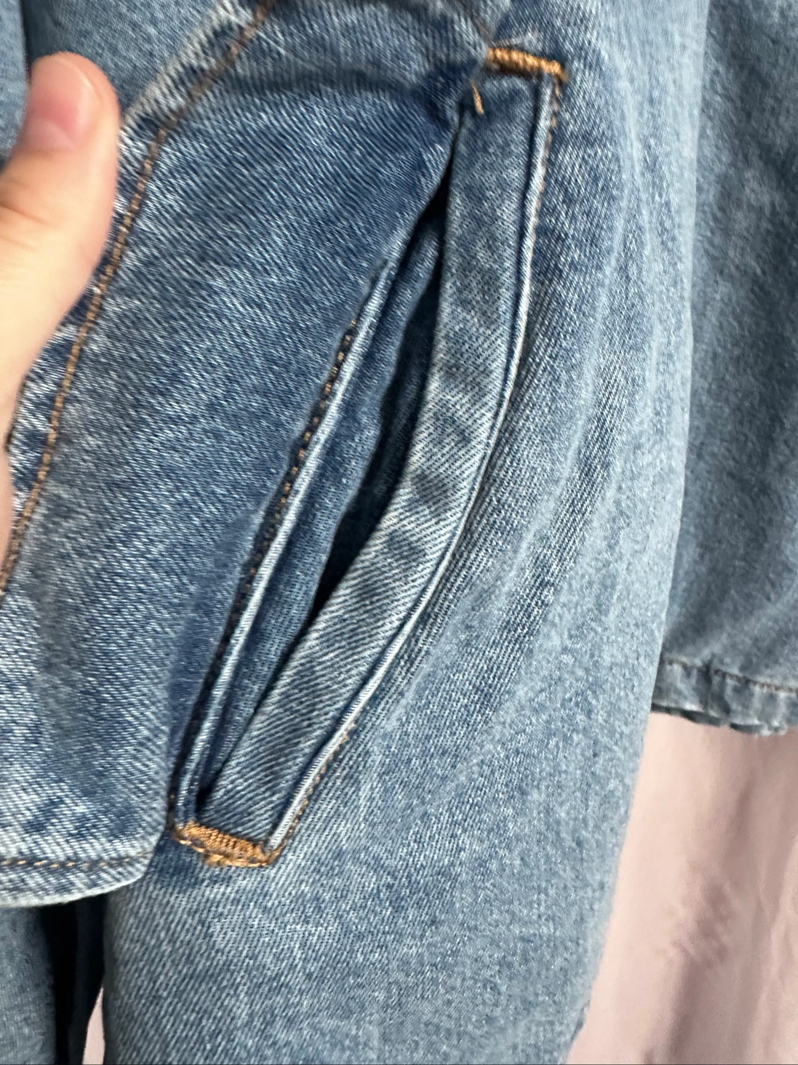 Zara light denim jacket size s – photo 3